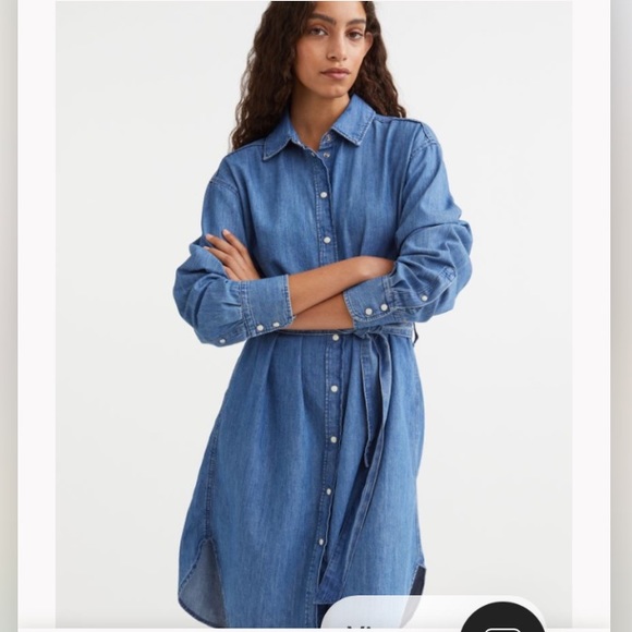 H&M Dresses & Skirts - Denim Blue Shirt Dress